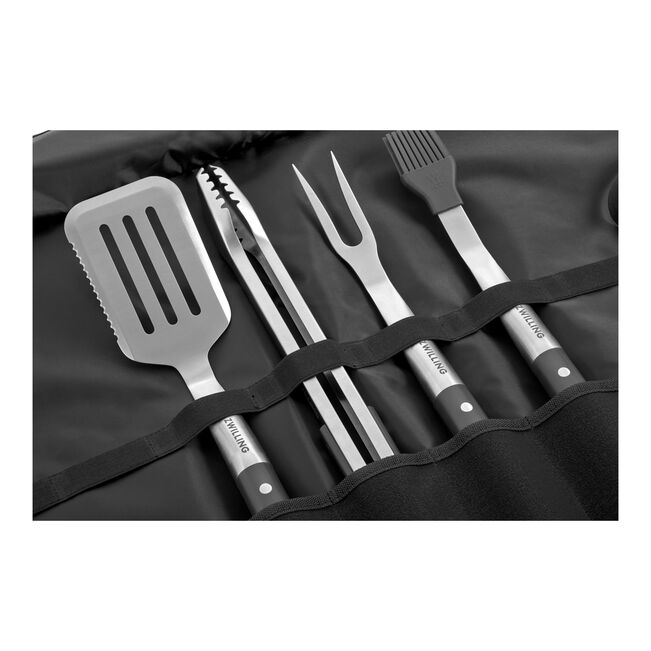 ZWILLING BBQ+ Triple-Rivet Stainless Steel 5-pc Grill Tool Set