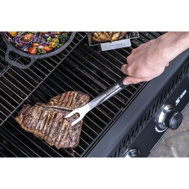 ZWILLING BBQ+ Triple-Rivet Stainless Steel Grill Fork